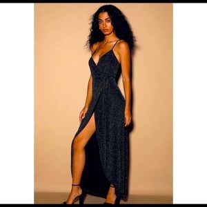 Lulus Celestial Wrap Maxi Dress
